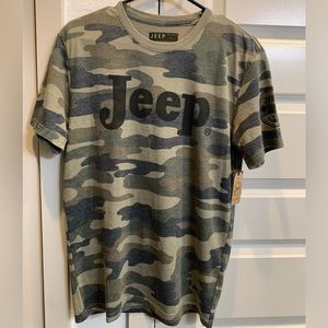 FREE STICKER & 23 DUCKS NWT Jeep Wrangler Lucky Brand Camouflage Tee Shirt Small